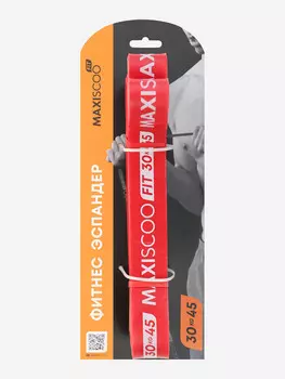 Фитнес Эспандер MAXISCOO FIT, 30-45кг, Красный, Мультицвет