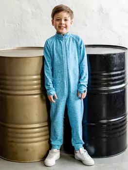 Флисовый комбинезон batik Макси, Голубой