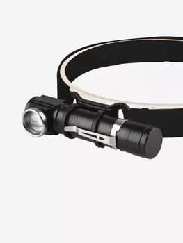 Фонарь налобный Сибирский Следопыт -Big Tenzor, съемный, 1Led,аккумулятор 220В,USB., Черный