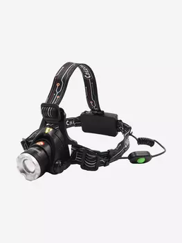 Фонарь налобный Сибирский Следопыт-Эон, 1L, zoom, аккумулятор 220B, 12B., Черный