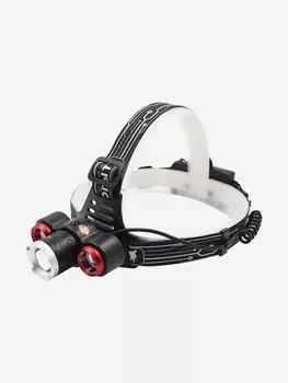 Фонарь налобный Сибирский Следопыт-Смит, 3L, zoom, аккумулятор, 220B, 12B., Черный