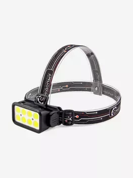 Фонарь налобный Сибирский Следопыт-Sunwing, 8 ob, аккумулятор 220В., Черный