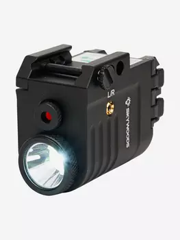 Фонарь подствольный пистолетный SKYWOODS RACCOON LASER, 360 люмен, ЛЦУ красный, Черный