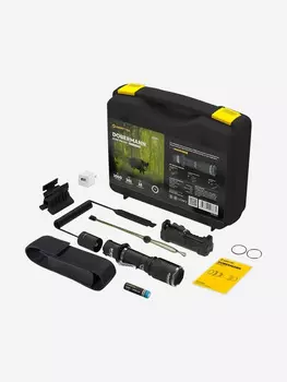 Фонарь ручной Armytek Dobermann Hunting Kit, холодный свет, Черный