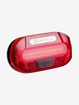 Фонарь задний Moon LUNAR 15 диод 5 реж.blk 15 люмен, Красный