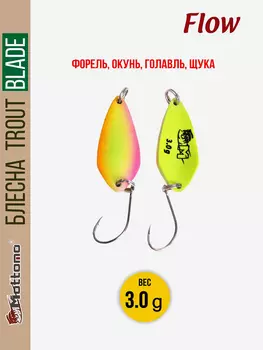 Форелевая блесна для рыбалки Trout Blade Flow 3.0g на щуку, Розовый