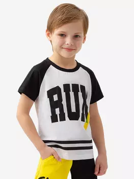 Футболка белая с принтом Button Blue, Белый