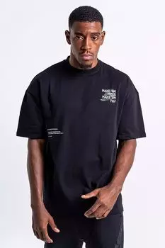 Футболка Boxraw Oversized Make 'Em Miss, Черный