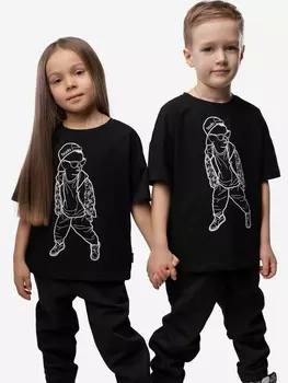 Футболка детская bodo, Черный