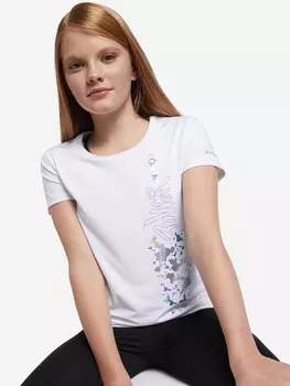 Футболка для девочек Demix, Белый, размер 152