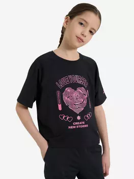 Футболка для девочек Demix, Черный