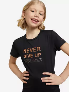 Футболка для девочек Demix, Черный, размер 152