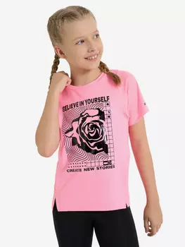 Футболка для девочек Demix, Розовый