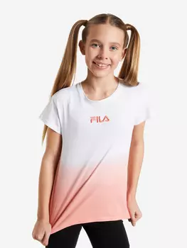 Футболка для девочек FILA, Белый, размер 170