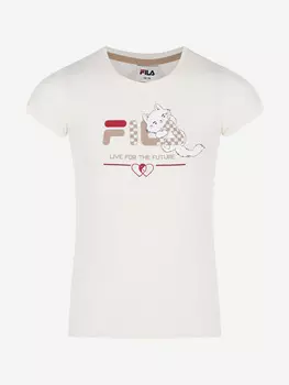 Футболка для девочек FILA, Бежевый