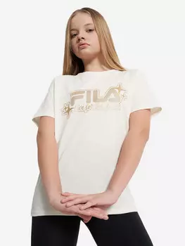 Футболка для девочек FILA, Бежевый