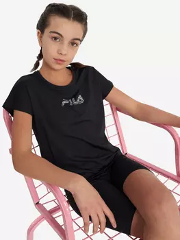 Футболка для девочек FILA, Черный