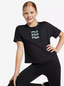 Футболка для девочек FILA, Черный