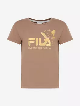 Футболка для девочек FILA, Коричневый