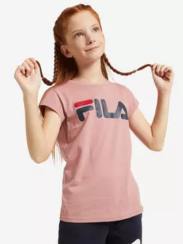 Футболка для девочек FILA, Розовый, размер 128