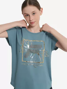 Футболка для девочек FILA, Зеленый