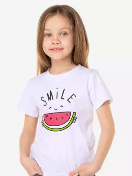 Футболка для девочек Happyfox 100% хлопок, Белый