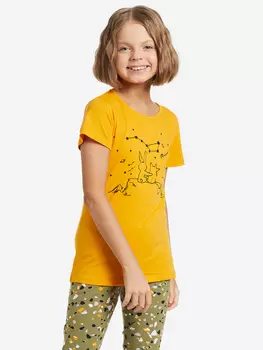 Футболка для девочек Outventure, Оранжевый, размер 158