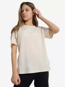 Футболка для девочек PUMA Classic, Бежевый