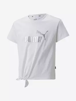 Футболка для девочек PUMA Ess+ Logo, Белый