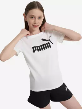 Футболка для девочек PUMA No. 1 Logo, Белый