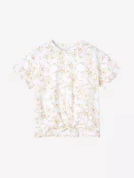 Футболка для девочек с узлом TOTTI KIDS, Белый