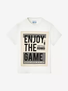 Футболка для мальчика с коротким рукавом TOTTI KIDS, Белый