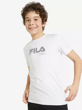 Футболка для мальчиков FILA, Белый, размер 128