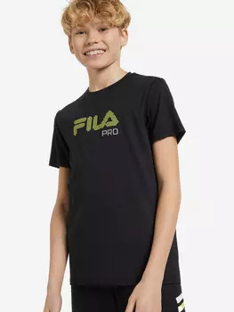 Футболка для мальчиков FILA, Черный, размер 128