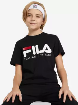 Футболка для мальчиков FILA, Черный, размер 152