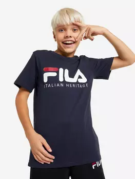 Футболка для мальчиков FILA, Синий, размер 128