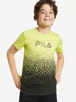Футболка для мальчиков FILA, Зеленый, размер 140