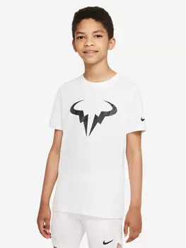 Футболка для мальчиков Nike Court Dri-FIT Rafa, Белый