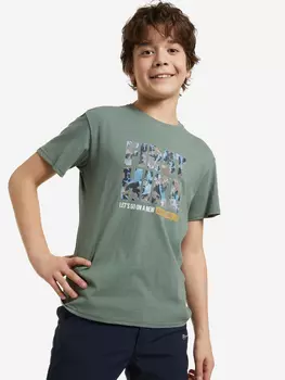 Футболка для мальчиков Outventure, Зеленый, размер 134