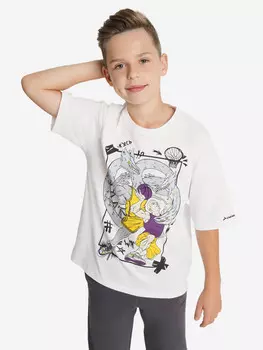 Футболка для мальчиков оверсайз Demix, Белый