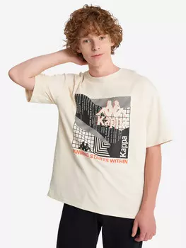 Футболка для мальчиков оверсайз Kappa, Бежевый