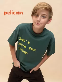 Футболка для мальчиков Pelican, Зеленый
