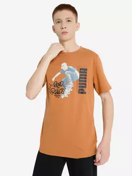 Футболка для мальчиков PUMA Mid90 S Graphic, Бежевый