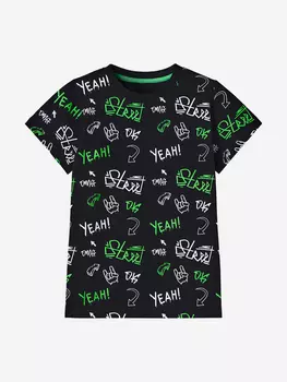 Футболка для мальчиков с принтом TOTTI KIDS, Черный