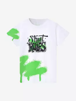 Футболка для мальчиков с принтом TOTTI KIDS, Белый