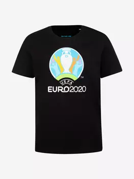 Футболка для мальчиков UEFA EURO 2020, Черный, размер 122