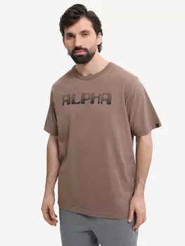 Футболка Logos Alpha Industries, Коричневый
