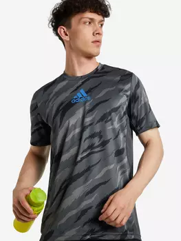 Футболка мужская adidas Aeroready Feelstrong Camo Sport, Серый