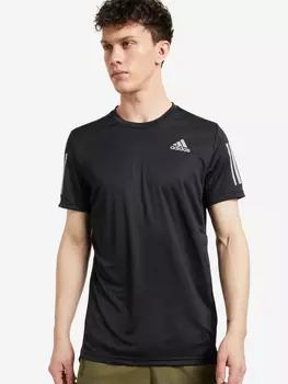 Футболка мужская adidas The Run, Черный, размер 48-50