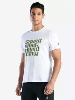 Футболка мужская ASICS Smsb Graphic Tee Iv, Белый